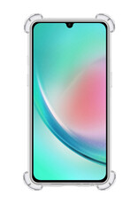 Nomfy Hoesje Geschikt voor Samsung A34 Hoesje Shock Proof Cover Case Shockproof Met 2x Screenprotector - Hoes Geschikt voor Samsung Galaxy A34 Hoes Siliconen Back Case - Transparant