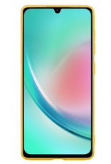 Nomfy Hoesje Geschikt voor Samsung A34 Hoesje Siliconen Cover Case Met Screenprotector - Hoes Geschikt voor Samsung Galaxy A34 Hoes Back Case - Geel
