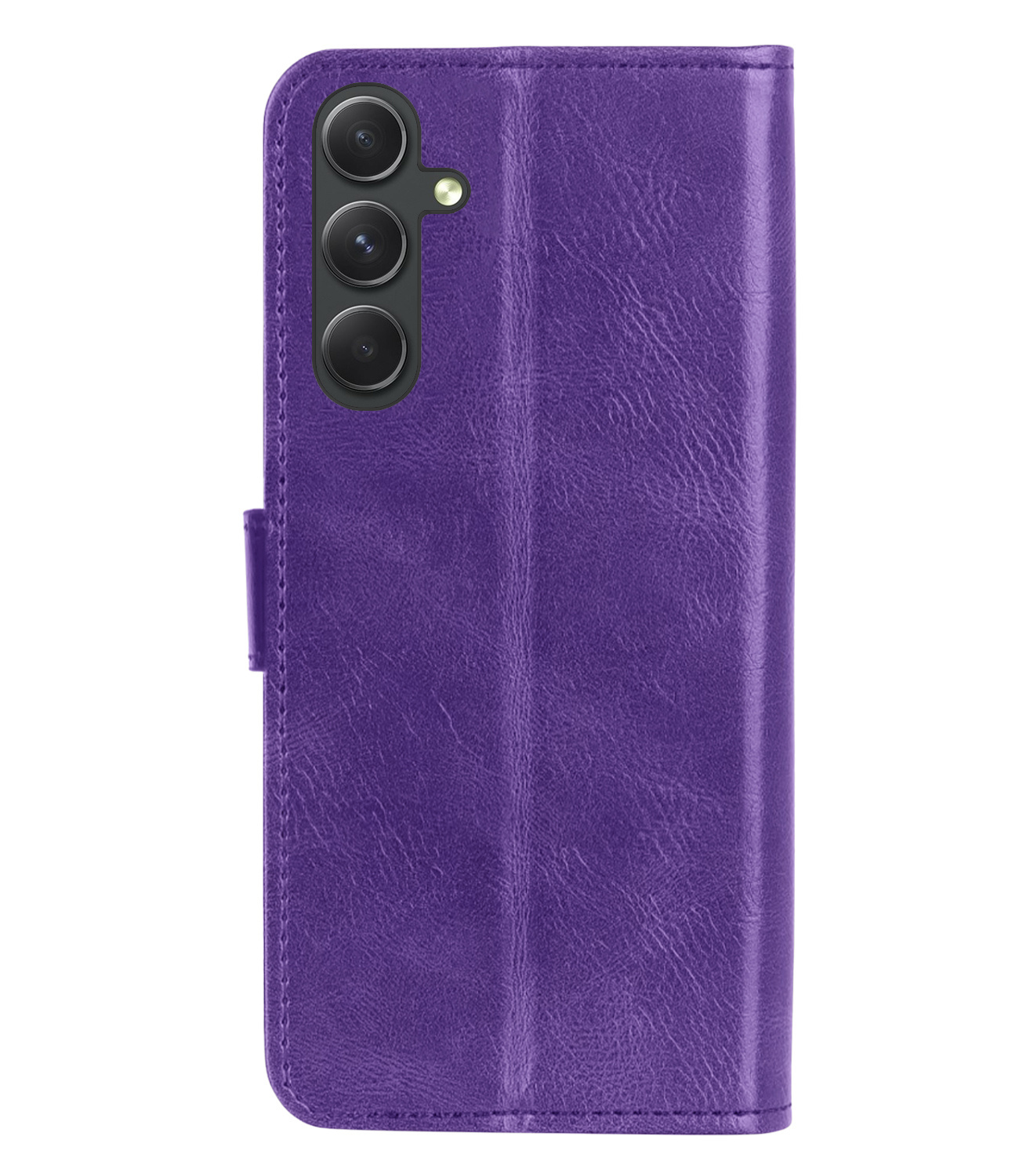 BASEY. Hoes Geschikt voor Samsung A54 Hoesje Bookcase Hoes Flip Case Book Cover Met Screenprotector - Hoesje Geschikt voor Samsung Galaxy A54 Hoes Book Case Hoesje - Paars