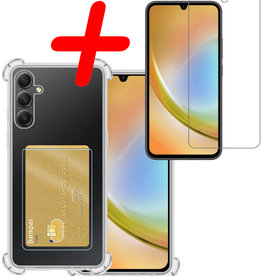 BASEY. BASEY. Samsung Galaxy A34 Hoesje Pashouder Met Screenprotector