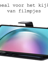 BASEY. Hoes Geschikt voor Samsung A54 Hoesje Bookcase Hoes Flip Case Book Cover Met Screenprotector - Hoesje Geschikt voor Samsung Galaxy A54 Hoes Book Case Hoesje - Zwart