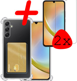 BASEY. BASEY. Samsung Galaxy A34 Hoesje Pashouder Met 2x Screenprotector