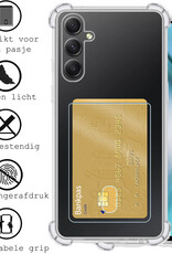 BASEY. Hoes Geschikt voor Samsung A54 Hoesje Shock Proof Case Hoes Met 2x Screenprotector - Hoesje Geschikt voor Samsung Galaxy A54 Hoes Cover Shockproof - Transparant