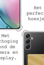 BASEY. Hoes Geschikt voor Samsung A54 Hoesje Shock Proof Case Hoes Met 2x Screenprotector - Hoesje Geschikt voor Samsung Galaxy A54 Hoes Cover Shockproof - Transparant