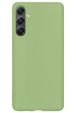 BASEY. Hoes Geschikt voor Samsung A54 Hoesje Siliconen Back Cover Case Met Screenprotector - Hoesje Geschikt voor Samsung Galaxy A54 Hoes Cover Hoesje - Groen