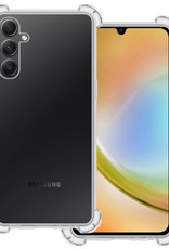 BASEY. Hoes Geschikt voor Samsung A34 Hoesje Shock Proof Case Hoes Siliconen - Hoesje Geschikt voor Samsung Galaxy A34 Hoes Cover Shockproof - Transparant