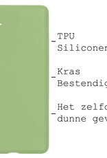 BASEY. Hoes Geschikt voor Samsung A54 Hoesje Siliconen Back Cover Case Met 2x Screenprotector - Hoesje Geschikt voor Samsung Galaxy A54 Hoes Cover Hoesje - Groen