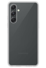 BASEY. Hoes Geschikt voor Samsung A54 Hoesje Siliconen Back Cover Case Met 2x Screenprotector - Hoesje Geschikt voor Samsung Galaxy A54 Hoes Cover Hoesje - Transparant