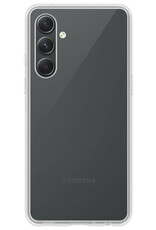 Hoes Geschikt voor Samsung A54 Hoesje Siliconen Back Cover Case Met 2x Screenprotector - Hoesje Geschikt voor Samsung Galaxy A54 Hoes Cover Hoesje - Transparant