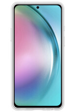 BASEY. Hoes Geschikt voor Samsung A54 Hoesje Siliconen Back Cover Case Met 2x Screenprotector - Hoesje Geschikt voor Samsung Galaxy A54 Hoes Cover Hoesje - Transparant