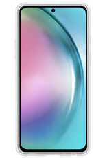 Hoes Geschikt voor Samsung A54 Hoesje Siliconen Back Cover Case Met 2x Screenprotector - Hoesje Geschikt voor Samsung Galaxy A54 Hoes Cover Hoesje - Transparant