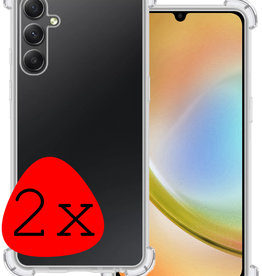 BASEY. BASEY. Samsung Galaxy A34 Hoesje Shockproof - Transparant - 2 PACK