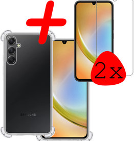 BASEY. BASEY. Samsung Galaxy A34 Hoesje Shockproof Met 2x Screenprotector