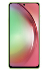 NoXx Hoes Geschikt voor Samsung A54 Hoesje Cover Siliconen Back Case Hoes Met Screenprotector - Groen
