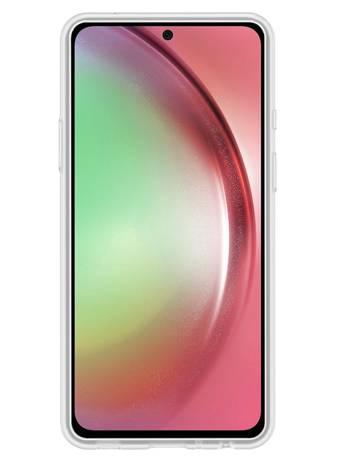 NoXx Hoes Geschikt voor Samsung A54 Hoesje Cover Siliconen Back Case Hoes Met Screenprotector - Transparant