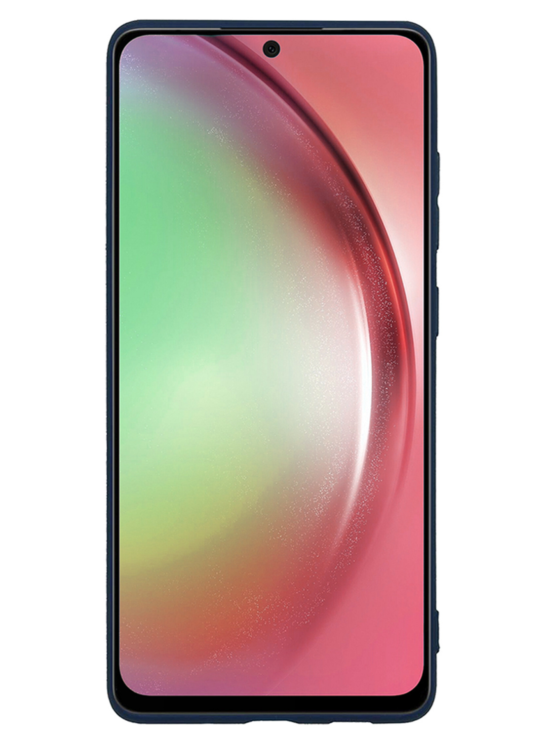 NoXx Hoes Geschikt voor Samsung A54 Hoesje Cover Siliconen Back Case Hoes Met 2x Screenprotector - Donkerblauw