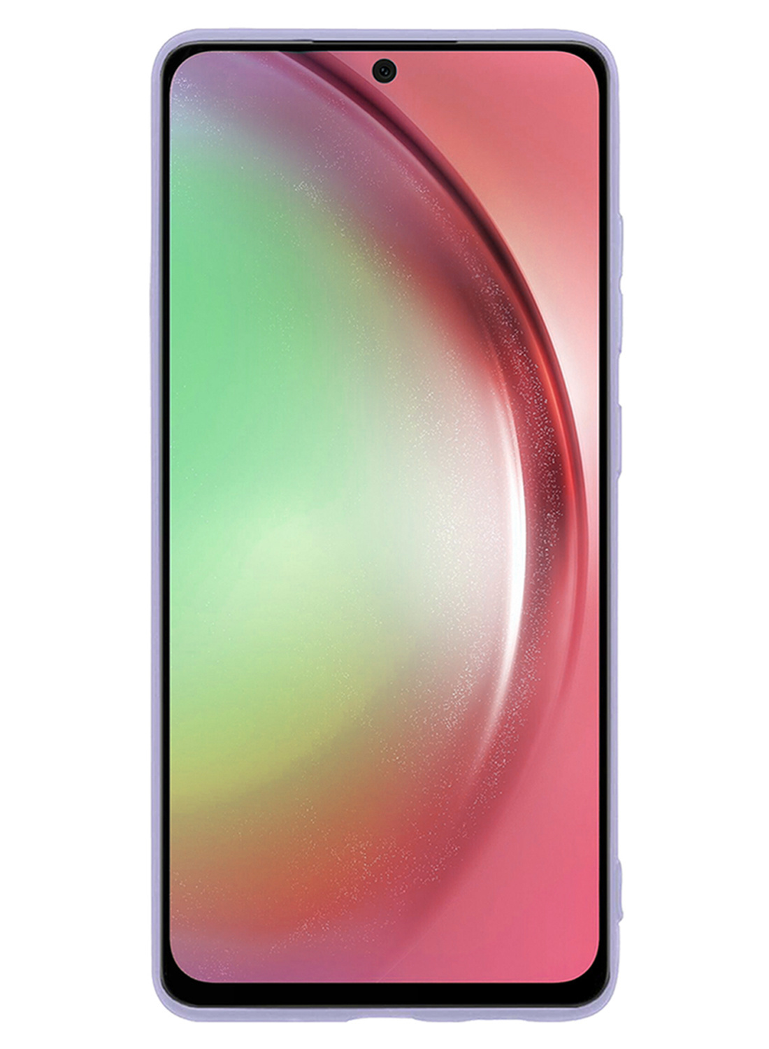 NoXx Hoes Geschikt voor Samsung A54 Hoesje Cover Siliconen Back Case Hoes Met 2x Screenprotector - Lila
