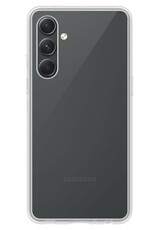 NoXx Hoes Geschikt voor Samsung A54 Hoesje Cover Siliconen Back Case Hoes Met 2x Screenprotector - Transparant