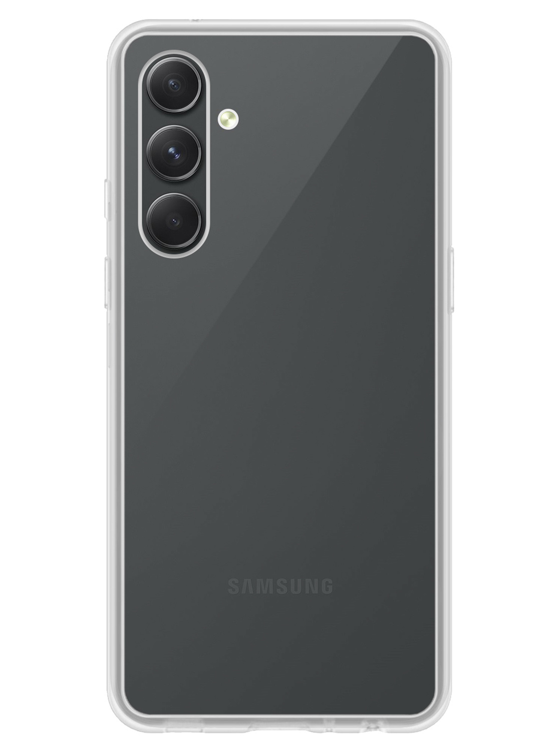 NoXx Hoes Geschikt voor Samsung A54 Hoesje Cover Siliconen Back Case Hoes Met 2x Screenprotector - Transparant