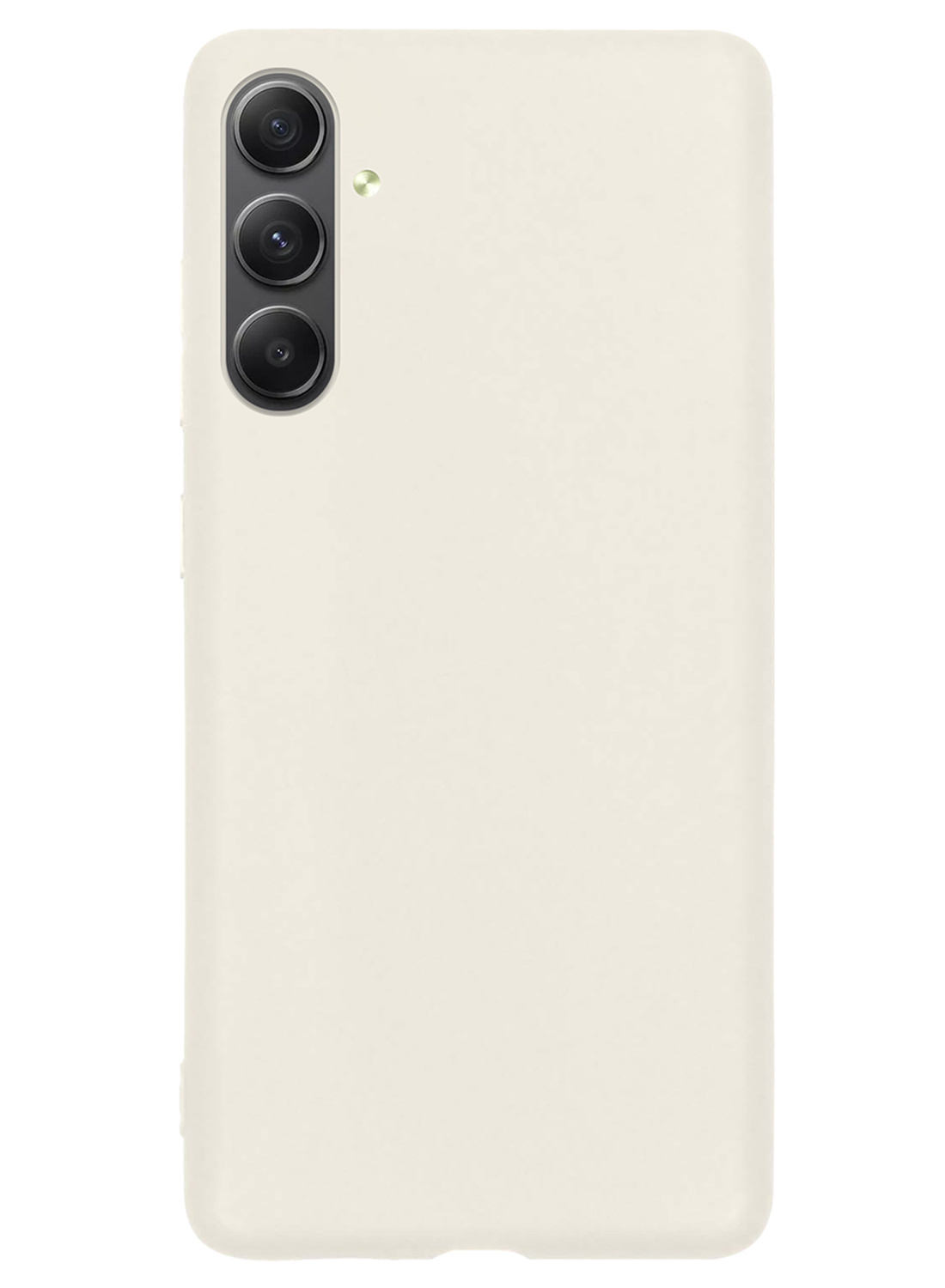 NoXx Hoes Geschikt voor Samsung A54 Hoesje Cover Siliconen Back Case Hoes Met 2x Screenprotector - Wit