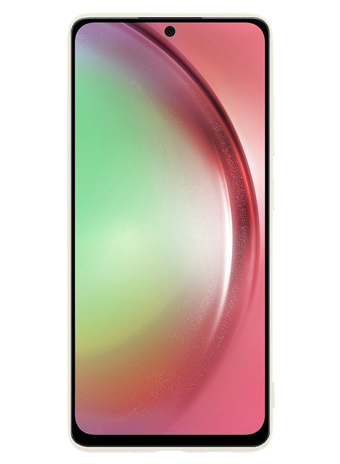 NoXx Hoes Geschikt voor Samsung A54 Hoesje Cover Siliconen Back Case Hoes Met 2x Screenprotector - Wit