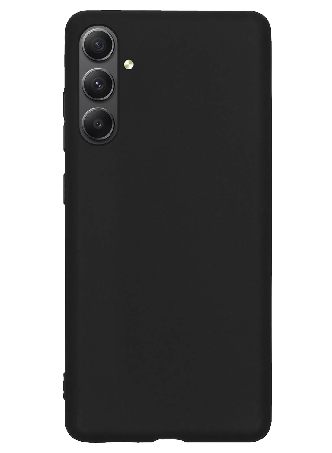 Hoes Geschikt voor Samsung A54 Hoesje Cover Siliconen Back Case Hoes Met 2x Screenprotector - Zwart