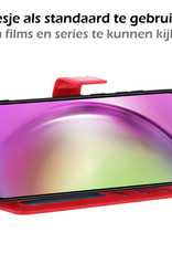 Nomfy Hoesje Geschikt voor Samsung A54 Hoes Bookcase Flipcase Book Cover Met Screenprotector - Hoes Geschikt voor Samsung Galaxy A54 Hoesje Book Case - Rood