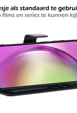 Nomfy Hoesje Geschikt voor Samsung A54 Hoes Bookcase Flipcase Book Cover Met Screenprotector - Hoes Geschikt voor Samsung Galaxy A54 Hoesje Book Case - Zwart