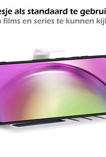 Nomfy Hoesje Geschikt voor Samsung A54 Hoes Bookcase Flipcase Book Cover Met 2x Screenprotector - Hoes Geschikt voor Samsung Galaxy A54 Hoesje Book Case - Wit