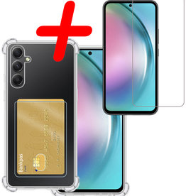 BASEY. BASEY. Samsung Galaxy A54 Hoesje Pashouder Met Screenprotector