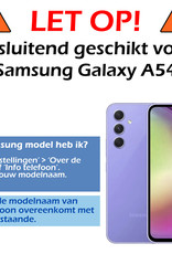 Nomfy Hoesje Geschikt voor Samsung A54 Hoesje Siliconen Cover Case Met Screenprotector - Hoes Geschikt voor Samsung Galaxy A54 Hoes Back Case - Groen