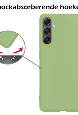 Nomfy Hoesje Geschikt voor Samsung A54 Hoesje Siliconen Cover Case Met Screenprotector - Hoes Geschikt voor Samsung Galaxy A54 Hoes Back Case - Groen