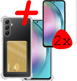 BASEY. BASEY. Samsung Galaxy A54 Hoesje Pashouder Met 2x Screenprotector