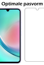 Nomfy Hoesje Geschikt voor Samsung A34 Hoes Bookcase Flipcase Book Cover Met Screenprotector - Hoes Geschikt voor Samsung Galaxy A34 Hoesje Book Case - Turquoise