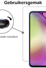 Nomfy Hoesje Geschikt voor Samsung A54 Hoesje Siliconen Cover Case Met Screenprotector - Hoes Geschikt voor Samsung Galaxy A54 Hoes Back Case - Geel