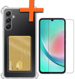 Nomfy Nomfy Samsung Galaxy A34 Hoesje Pashouder Met Screenprotector