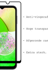 BASEY. Screenprotector Geschikt voor Samsung A14 Screenprotector Beschermglas Full Cover - Screenprotector Geschikt voor Samsung Galaxy A14 Screen Protector Full Cover