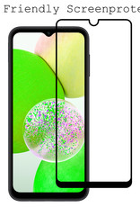 BASEY. Screenprotector Geschikt voor Samsung A14 Screenprotector Beschermglas Full Cover - Screenprotector Geschikt voor Samsung Galaxy A14 Screen Protector Full Cover