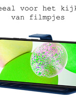 BASEY. Hoes Geschikt voor Samsung A14 Hoesje Bookcase Hoes Flip Case Book Cover - Hoesje Geschikt voor Samsung Galaxy A14 Hoes Book Case Hoesje - Donkerblauw