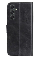 Hoes Geschikt voor Samsung A14 Hoesje Bookcase Hoes Flip Case Book Cover - Hoesje Geschikt voor Samsung Galaxy A14 Hoes Book Case Hoesje - Zwart