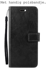 Hoes Geschikt voor Samsung A14 Hoesje Bookcase Hoes Flip Case Book Cover - Hoesje Geschikt voor Samsung Galaxy A14 Hoes Book Case Hoesje - Zwart
