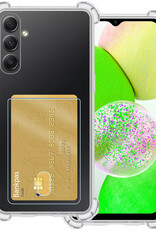 BASEY. Hoes Geschikt voor Samsung A14 Hoesje Shock Proof Case Hoes - Hoesje Geschikt voor Samsung Galaxy A14 Hoes Cover Shockproof - Transparant