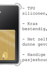 BASEY. Hoes Geschikt voor Samsung A14 Hoesje Shock Proof Case Hoes - Hoesje Geschikt voor Samsung Galaxy A14 Hoes Cover Shockproof - Transparant