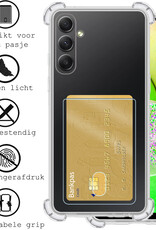 BASEY. Hoes Geschikt voor Samsung A14 Hoesje Shock Proof Case Hoes - Hoesje Geschikt voor Samsung Galaxy A14 Hoes Cover Shockproof - Transparant - 2 Stuks