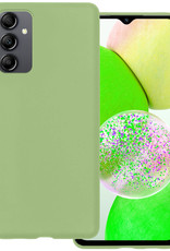 BASEY. Hoes Geschikt voor Samsung A14 Hoesje Siliconen Back Cover Case - Hoesje Geschikt voor Samsung Galaxy A14 Hoes Cover Hoesje - Groen