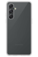 BASEY. Hoes Geschikt voor Samsung A14 Hoesje Siliconen Back Cover Case - Hoesje Geschikt voor Samsung Galaxy A14 Hoes Cover Hoesje - Transparant