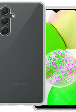 BASEY. Hoes Geschikt voor Samsung A14 Hoesje Siliconen Back Cover Case - Hoesje Geschikt voor Samsung Galaxy A14 Hoes Cover Hoesje - Transparant