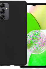 BASEY. Hoes Geschikt voor Samsung A14 Hoesje Siliconen Back Cover Case - Hoesje Geschikt voor Samsung Galaxy A14 Hoes Cover Hoesje - Zwart