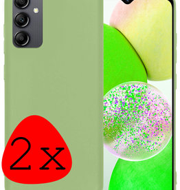 BASEY. BASEY. Samsung Galaxy A14 Hoesje Siliconen - Groen - 2 PACK