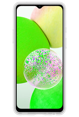 BASEY. Hoes Geschikt voor Samsung A14 Hoesje Siliconen Back Cover Case - Hoesje Geschikt voor Samsung Galaxy A14 Hoes Cover Hoesje - Transparant - 2 Stuks